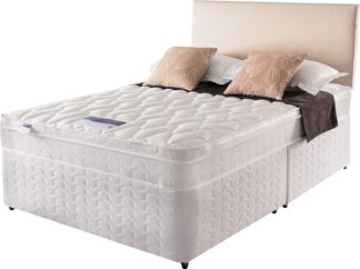 An Image of Silentnight Auckland Luxury Kingsize Divan Bed - White