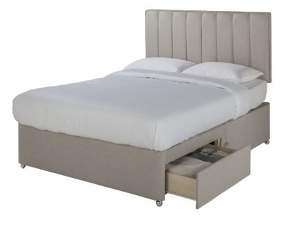 An Image of Sleepeezee Gel 1000 2 Drawer Kingsize Divan Set