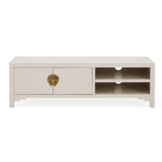 An Image of Hanna Oyster Wide TV Stand Oyster