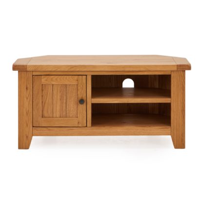 An Image of Oakville Corner TV Stand Brown