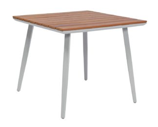 An Image of Argos Home Polywood Wood Effect 4 Seater Table