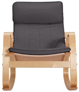 An Image of Argos Home Fabric Rocking Chair - Charcoal