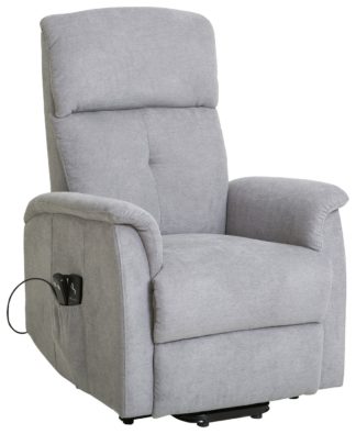An Image of Argos Home Margo Fabric Rise & Recline Chair - Grey