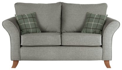 3e480a94f1fb1bab351138d901c488b54a700103a3f027ed1cd06bbb2991c68e.jpg An Image of Argos Home Kayla 2 Seater Fabric Sofa - Light Grey
