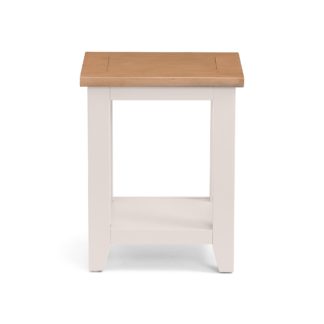 An Image of Richmond Lamp Table - Grey Grey and Brown