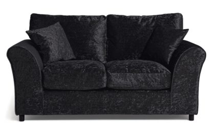 3ed3c1b13376d5157b8dd8809688a4cc07c60cf78dc08128f1724fd4de6ebad8.jpg An Image of Argos Home Megan 2 Seater Fabric Sofa - Black