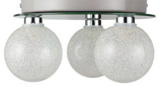 An Image of Argos Home Amelie Flush to Ceiling Light - Chrome