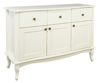 An Image of Argos Home Serenity 3 Door and 3 Drawer Sideboard -Off-White