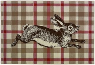 An Image of Maestro Checked Rabbit Rug - 120x170cm