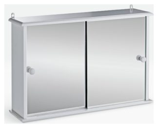 An Image of Argos Home Sliding Door Cabinet - White