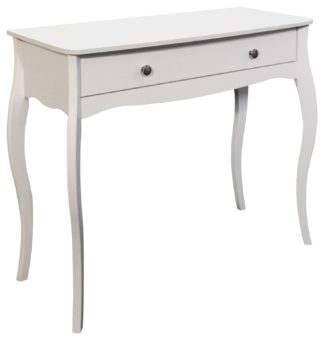 An Image of Amelie 1 Drawer Dressing Table Desk - White