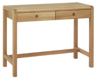 An Image of Habitat Radius Dressing Table - Oak