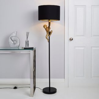 An Image of Odisha Monkey Floor Lamp Gold