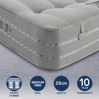 An Image of Pocketo 1500 Latex Mattress Grey