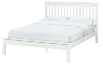 An Image of Habitat Aspley Double Bed Frame - White