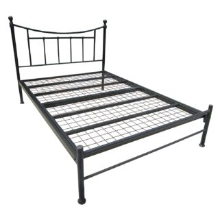 An Image of Bristol Low Foot Metal Bed Frame Black