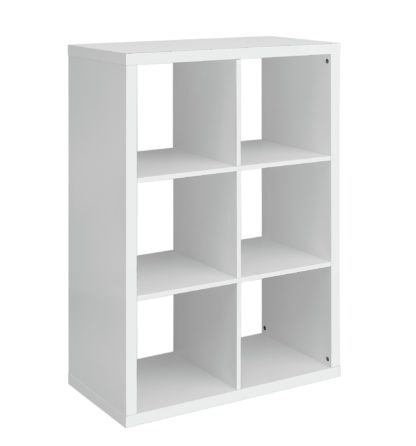 An Image of Habitat Squares Plus 6 Cube Storage Unit - Black