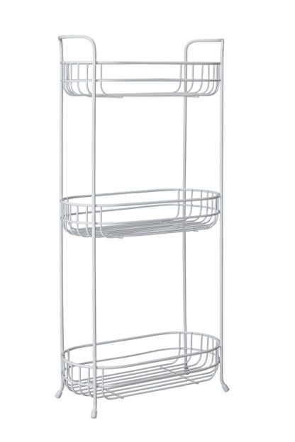 42b34712920253d4ca6550da3008943213388928f8fa4d6fbb6d6fd350e75d62.jpg An Image of Argos Home 3 Tier Oval Freestanding Unit - White