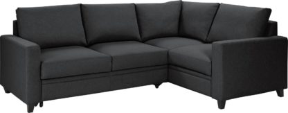 An Image of Habitat Seattle Left Corner Fabric Sofa Bed - Natural