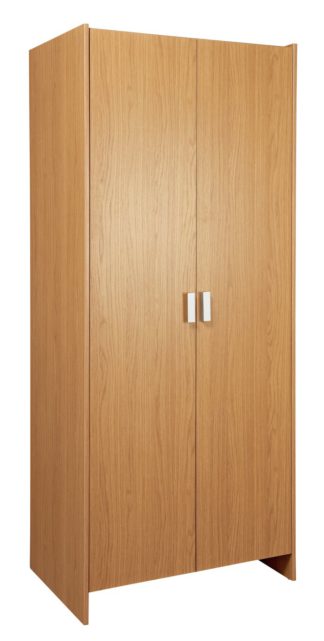 An Image of Argos Home Capella 2 Door Wardrobe - Oak