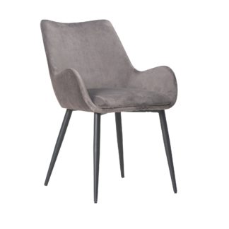 An Image of Avery Carver Chair Charcoal