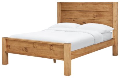 An Image of Argos Home Fairfield Double Bed Frame - Pine
