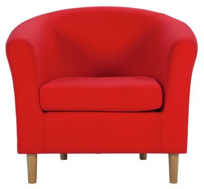 448b7f51f0bffe4a9964a4865dde7f093c1dee2aa7a4343d0a994cb9a55d6fba.jpg An Image of Habitat Fabric Tub Chair - Teal