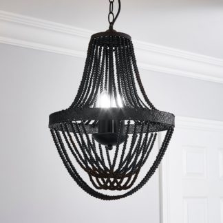 An Image of Ethel Beaded Chandelier Black