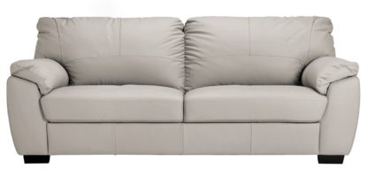 An Image of Argos Home Milano 4 Seater Leather Sofa - Chocolate