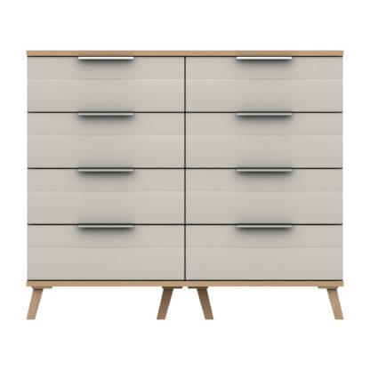 An Image of Murray 8 Drawer Wide Chest Off-White
