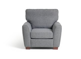 An Image of Habitat Milford Fabric Chair - Grey