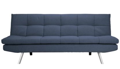 An Image of Habitat Nolan 3 Seater Fabric Sofa Bed - Natural