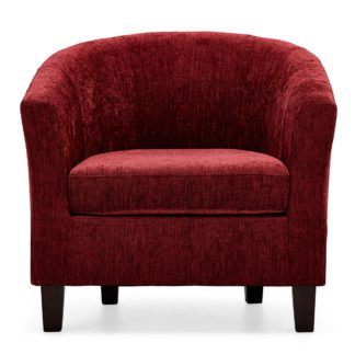 An Image of Maxwell Tub Chair - Raspberry Raspberry Red