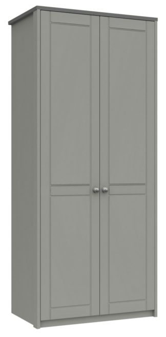An Image of Kielder 2 Door Wardrobe - Grey