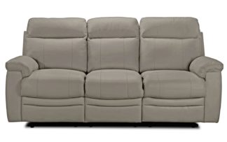 An Image of Argos Home Paolo 3 Seater Manual Recliner Sofa - Grey