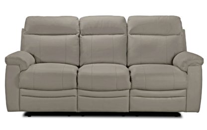 An Image of Argos Home Paolo 3 Seater Manual Recliner Sofa - Grey