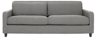 An Image of Habitat Chester 3 Seater Fabric Sofa - Grey