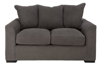 An Image of Habitat Carson 2 Seater Fabric Sofa - Grey