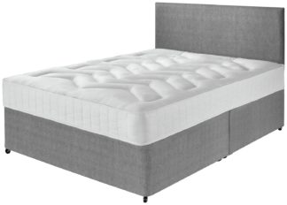 An Image of Argos Home Elmdon Kingsize Deep Ortho Divan Bed - Grey