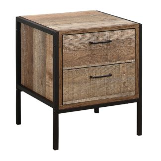 An Image of Urban Rustic Bedside Table Brown