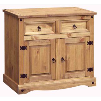 An Image of Core Corona 2 Drawer 2 Door Sideboard Natural