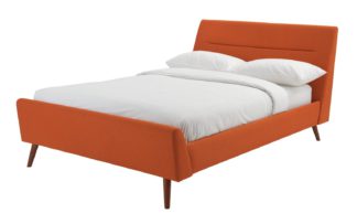 An Image of Habitat Finn Double Bed Frame - Orange