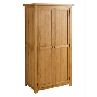 An Image of Woburn Oak Double Wardrobe Brown