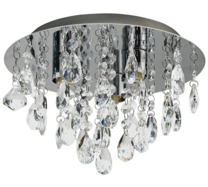 4f11661a8e467e8b640a4b7ee6ba703fc452626132f4639d8073795c5d235ee0.jpg An Image of Argos Home Ivy Glass Droplet Ceiling Light