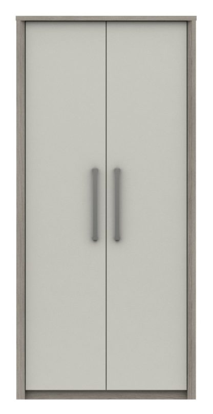 An Image of Grasmere 2 Door Wardrobe - White