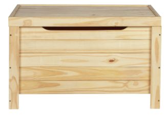 An Image of Argos Home Wooden Storage Box - Unfinished Pine