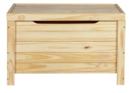 An Image of Argos Home Wooden Storage Box - Unfinished Pine