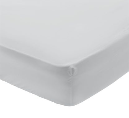An Image of Argos Home 400TC Egyptian Cotton 30cm Fitted Sheet - King