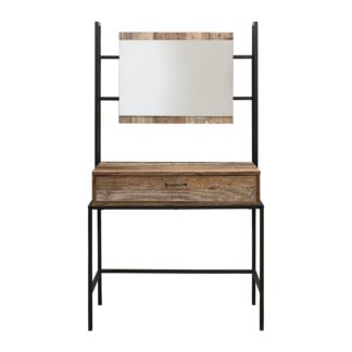 An Image of Urban Rustic Dressing Table Black and Brown