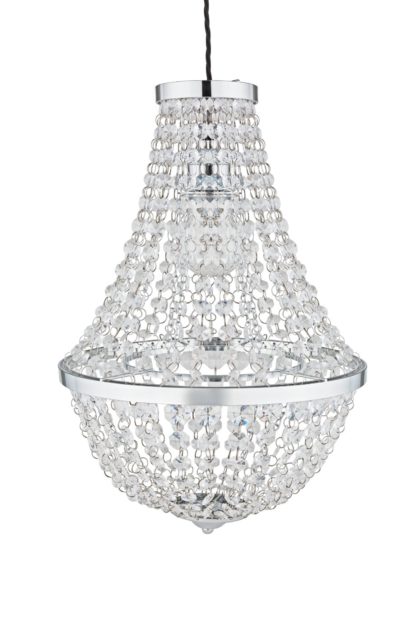 An Image of Argos Home Empire Chandelier Light - Chrome